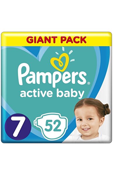 Pampers Active Baby, NR 7 - 52 buc, 15+kg