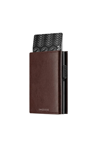 IMODIX Men's Wallet Made of Genuine Leather , IMODIX®, Aluminum Case, RFID Pr...