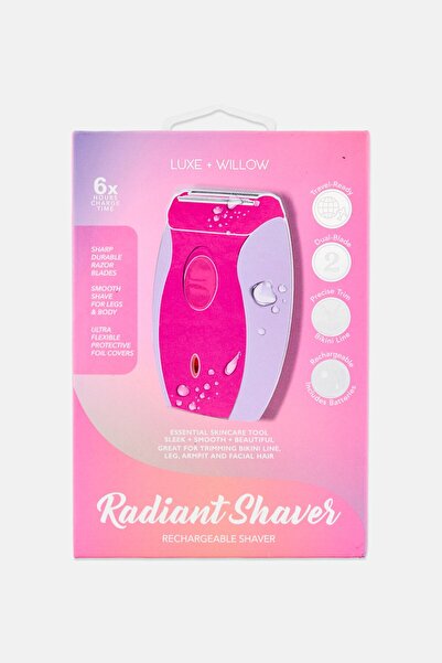 Luxe + Willow Rechargeable Radiant Shaver, Pink