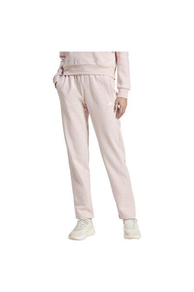 adidas Pantaloni de trening de damă FeelCozy cu logo mic și tiv deschis, mări...