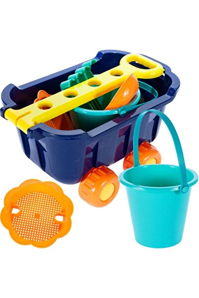 MalPlay Carucior pentru joaca in nisip cu accesorii incluse Blue
