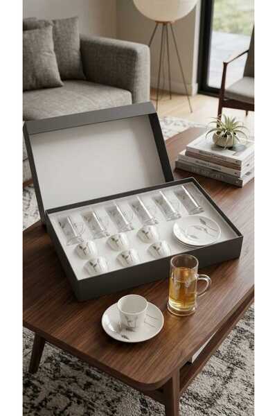 Generic Luxury Tea Cups and Coffee Cups Set with Saucers Elegant Design for H...