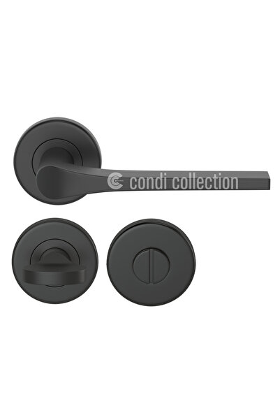 Condi Collection 3061 مقبض باب من الفولاذ المقاوم للصدأ باللون الأسود الثابت