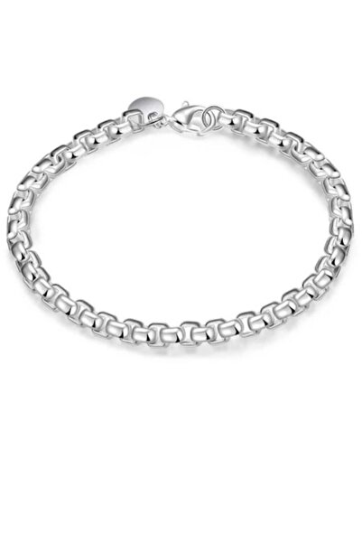 CRM Elegant bracelet for women and men, round chain, 19 cm