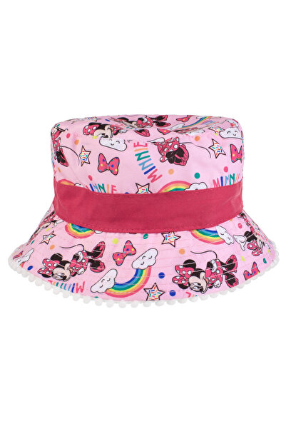 Zumzeria Pălărie tip găleată roz cu model Minnie Mouse pentru bebeluși
