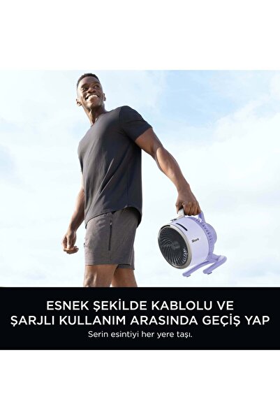 Shark Flexbreeze HydroGo Serinletici Buharlı Fan - Lila