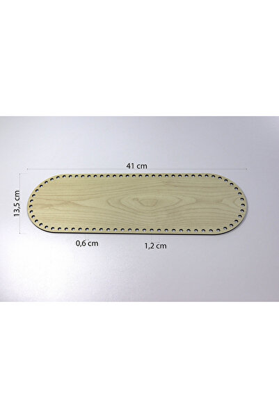 Db Atölye Oval Rattan Örgü Plakası 13x41 - Bambu Örgü Tepsi Altlık