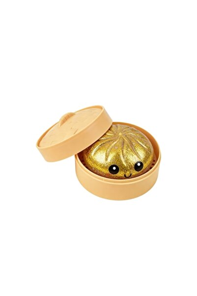 OEM Jucărie squishy antistres, în formă de chiflă, cu design auriu transparen...