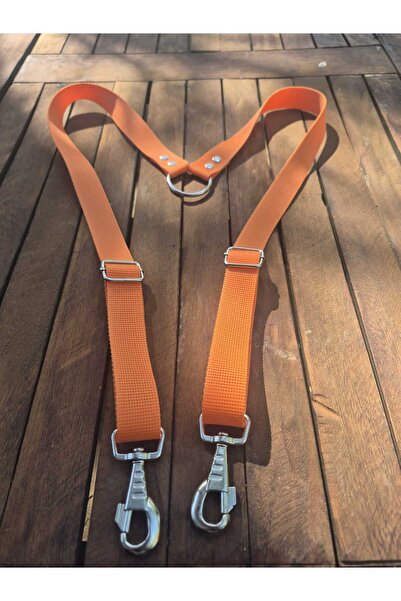 Loyal Friend Store KÖPEK İKİLİ GEZDİRME KAYIŞI (SEVK KAYIŞI) TURUNCU