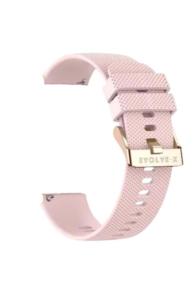 Evolve-x Silicone smartwatch strap, 20mm, Quick release system, gold buckle, ...