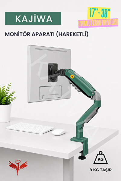 KAJİWA Green Nb F80-Xk Monitor Arm with Shock Absorber 17-30Inch Monitor Stand