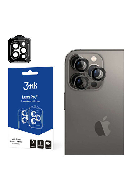 3MK Protecție Lentilă Pro Apple iPhone 13 Pro/13 Pro Max gri grafit