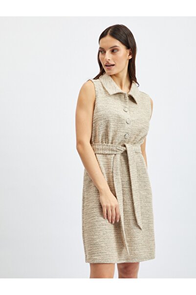 ORSAY Light brown women's mottled dress