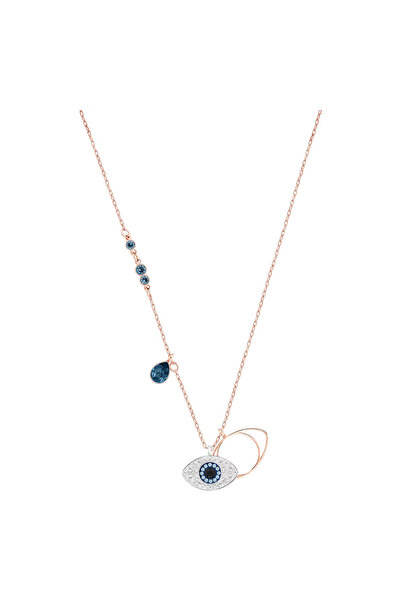 Swaroski Evil eye, Blue, Mixed metal finish