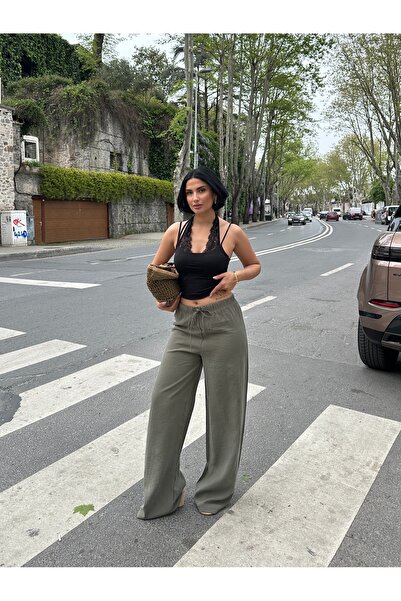MY LİKA Wide leg palazzo pants