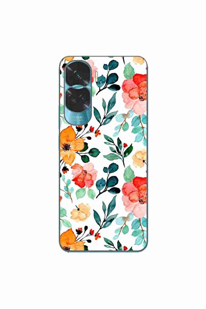 OEM Husa compatibila cu Honor 90 Lite 5G Silicon Gel Tpu Model Painted Flowers