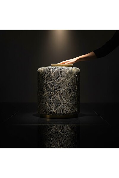 Framgan Velmora Luxe Puff Gold İşlemeli Premium Designer Seri