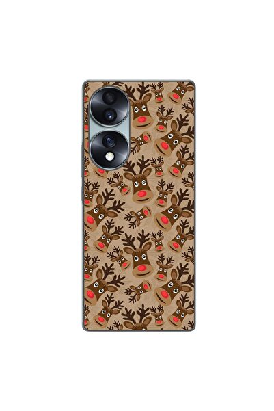 OEM Husa compatibila cu Honor 70 Silicon Gel Tpu Model Craciun Rudolf Pattern