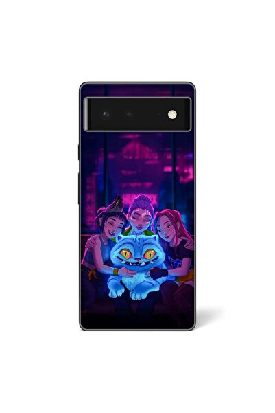 OEM Husa compatibila cu Google Pixel 6 Silicon Gel Tpu Model KPop Demon Hunte...