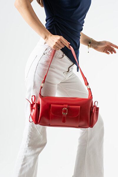 cocy-col Mi̇lane Model Red Women's Hand and Shoulder Bag