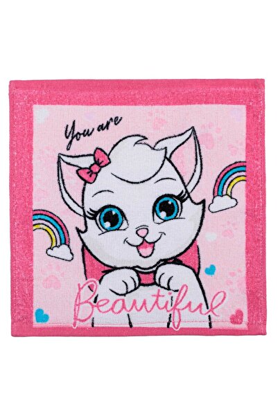 Zumzeria Prosop de bumbac roz Marie pentru copii 30x30cm