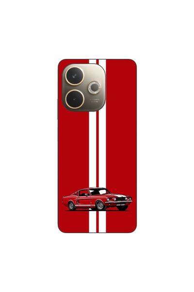 OEM Husa compatibila cu Oppo A5 Pro Silicon Gel Tpu Model Red Mustang