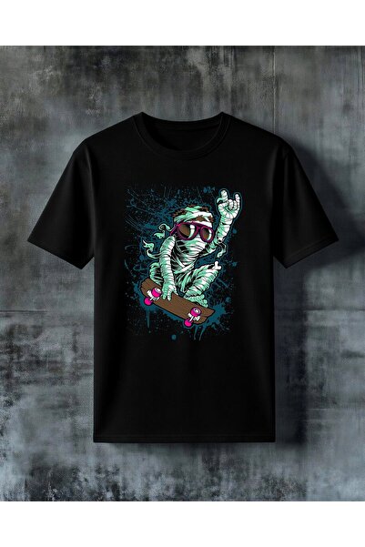 COMVİCHO Mumya Skateboard Printed Oversize T-Shirt