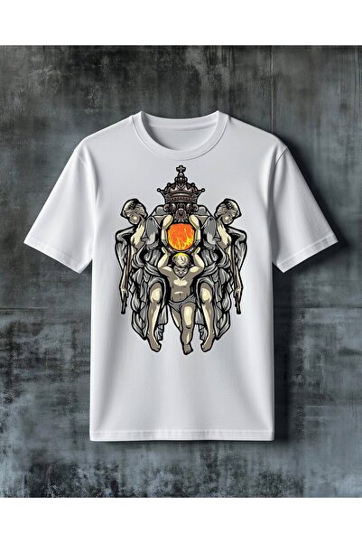 COMVİCHO King Ates Gucu Printed Oversize T-Shirt