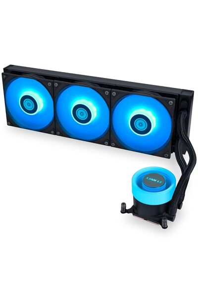 Lian Li نظام تبريد سائل متكامل GAII Lite 360mm، مع إضاءة ARGB - مبرد مائي أسود