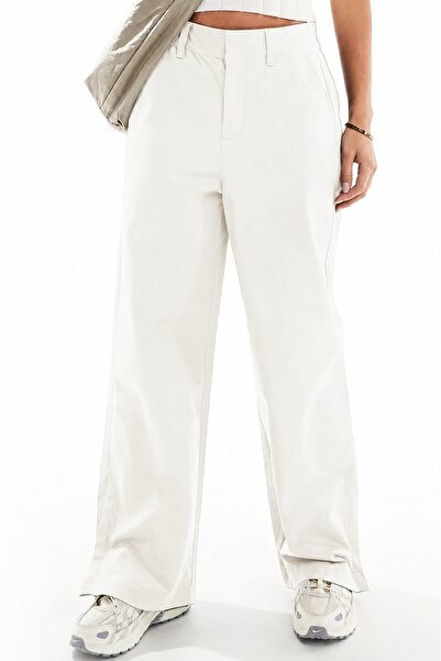Nike Sportswear Collection Mid Rise Twill Trousers Kadın Çıt Çıt Yırtmaç Paça...