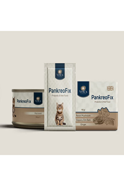 VETUX Elixir Pankreofix Pankreas Destekleyici Kedi Yaş Maması 90 gr (Kolay Si...