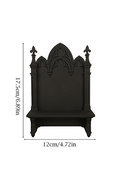 Choice black Cross-Border Gothic Style Church Stained Glass Window Wall Shelf...