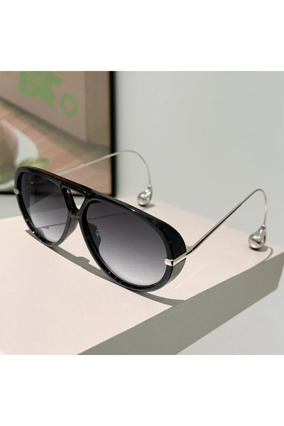 choice2 as picture shows black-gradient grey GM LUMIAS Oversized Pilot Sungla...