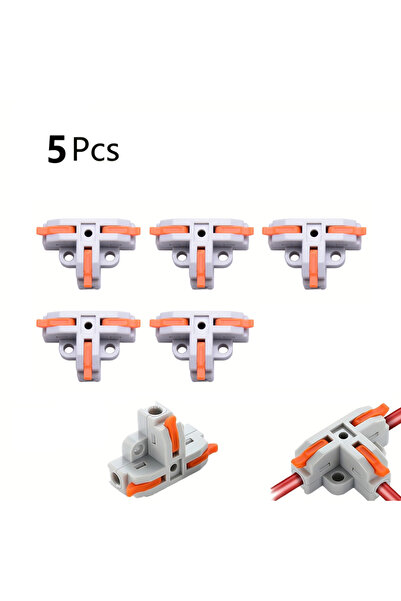 Choice3 T3-5Pcs Orange 5/10Pcs T3 Quick Connector T-Shaped Clamp Three-Way Sp...