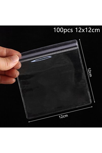 Choice4 100pcs 12x12cm 100Pcs New PVC Plastic Self Sealing Bag Dustproof Tran...