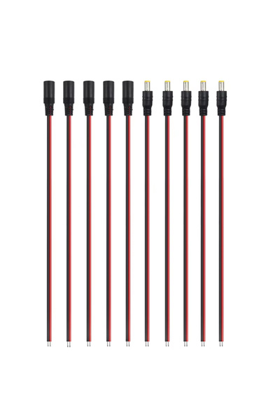 choice2 5 female 5 male 18 AWG 5A Male Female Power Cable DC Connector 30cm 2...