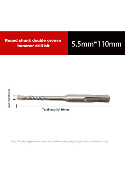 Choice4 5.5x110mm 1Pcs Cross Tips Concrete SDS Plus Drill Bit 4 Cutters Round...