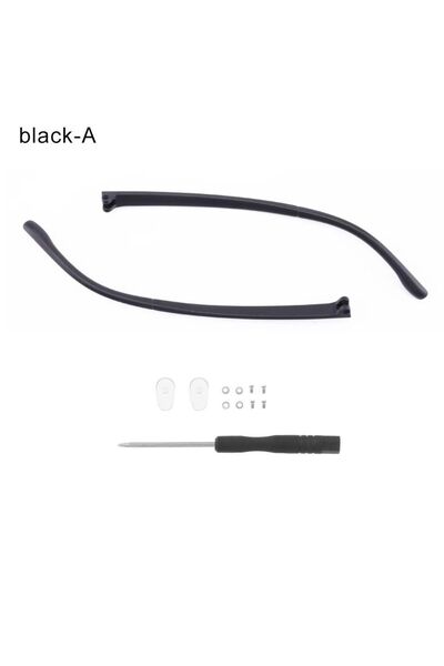 Choice1 black-A 1 Pair Eyeglasses Temple Arm Single Tooth Double Tooth TR90 E...