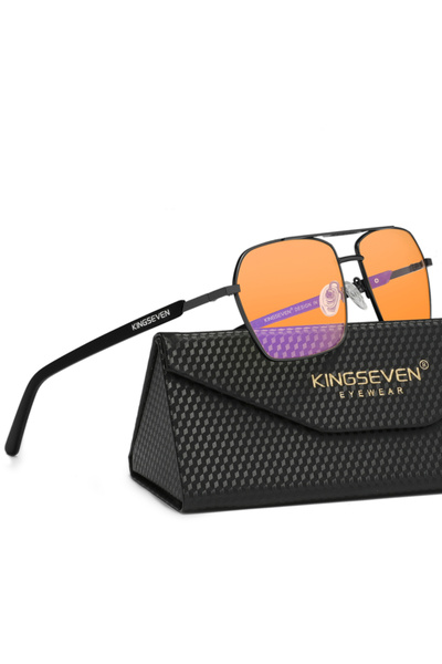 Choice3 Black 99 KINGSEVEN Blue Light Blocking Transparent Lens Glasses Men/W...