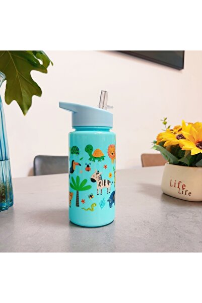 Choice3 0.5L light green Cute 500ml Children Water Cup Portable for School Ca...