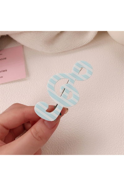 Choice4 light green 1/5Pcs Musical Note Hair Clip - Stylish Star Elegant Barr...