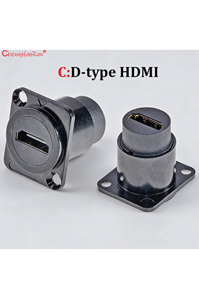 choice2 C D-type HDMI Black ChengHaoRan 1PC Metal D Type Module RJ45 CAT6 USB...