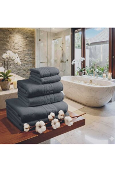 Dalys Set of 6 towels 100% Pakistani Cotton , 500gr