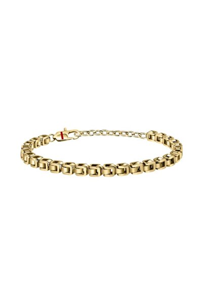 Sector Energy bracelet, gold stainless steel, length 22cm, adjustable, SAFT61