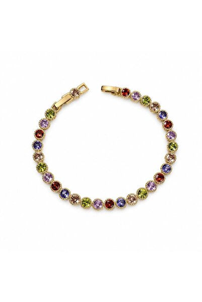LEROSY CO. Special Series Colorful Stone Detailed Bracelet