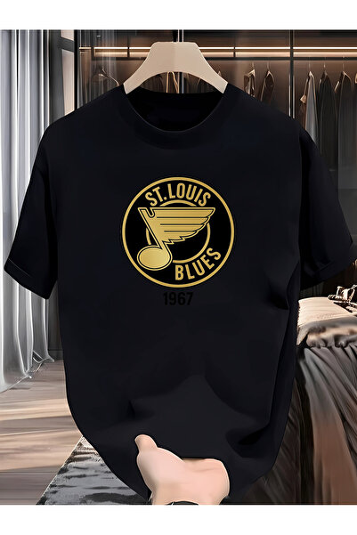 yiou trendy clothing قميص رجالي للراحة مطبوع عليه طائر بأجنحة ممدودة ونقوش نو...