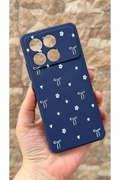 Vip Case Poco X6 Pro 5G Uyumlu Mini Fiyonk Desenli Silikon Darbe Emici Klasik...