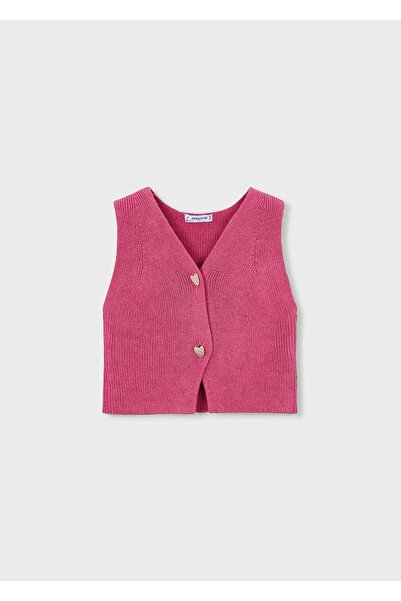 MAYORAL Girl's Mercerized Vest Pink