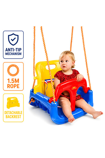 KidProtect Παιδική Κούνια 3 σε 1 για Εξωτερικούς και Εσωτερικούς Χώρους, Ζώνη...