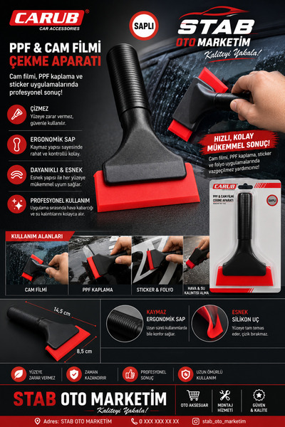 stab audio system PPF CAM FİLMİ ÇEKME APARATI SAPLI